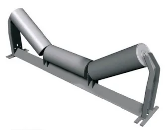 Troughed idler roller set