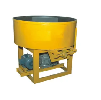 Yellow pan mixer machine